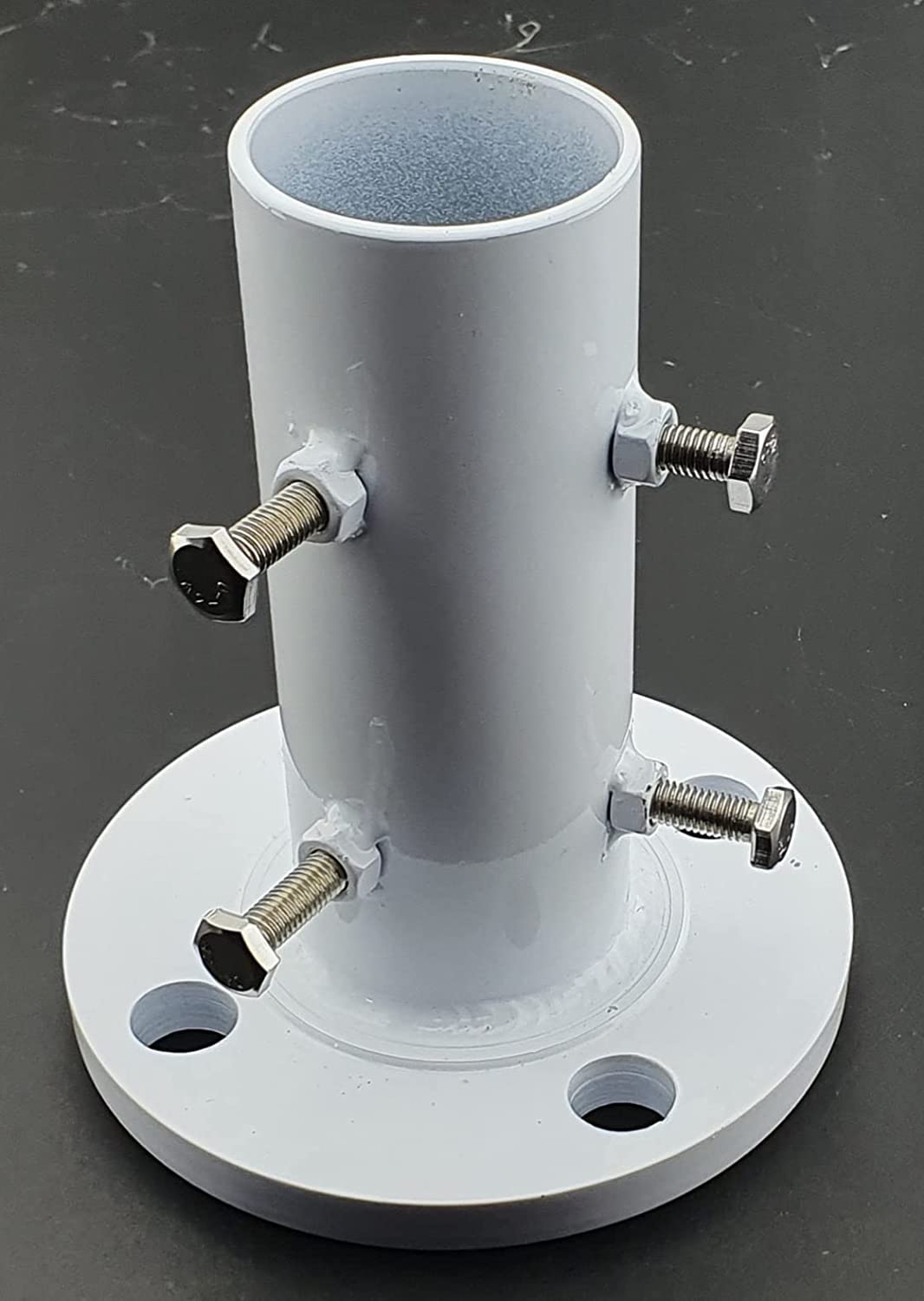 Wind Turbine Scaffolding Pole Adapter Bracket Flange Heavy Duty 50mm UK Stock 140mm Base