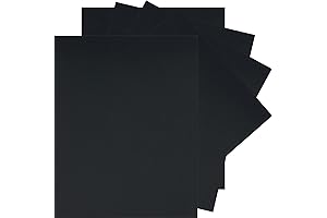 25 Sheets Black Card Stock Paper