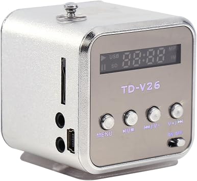 Mini Radio, USB Music Player, MP3 MP4 Player, SD TF USB Mini Radio, Perfect for Family Gatherings and Travel