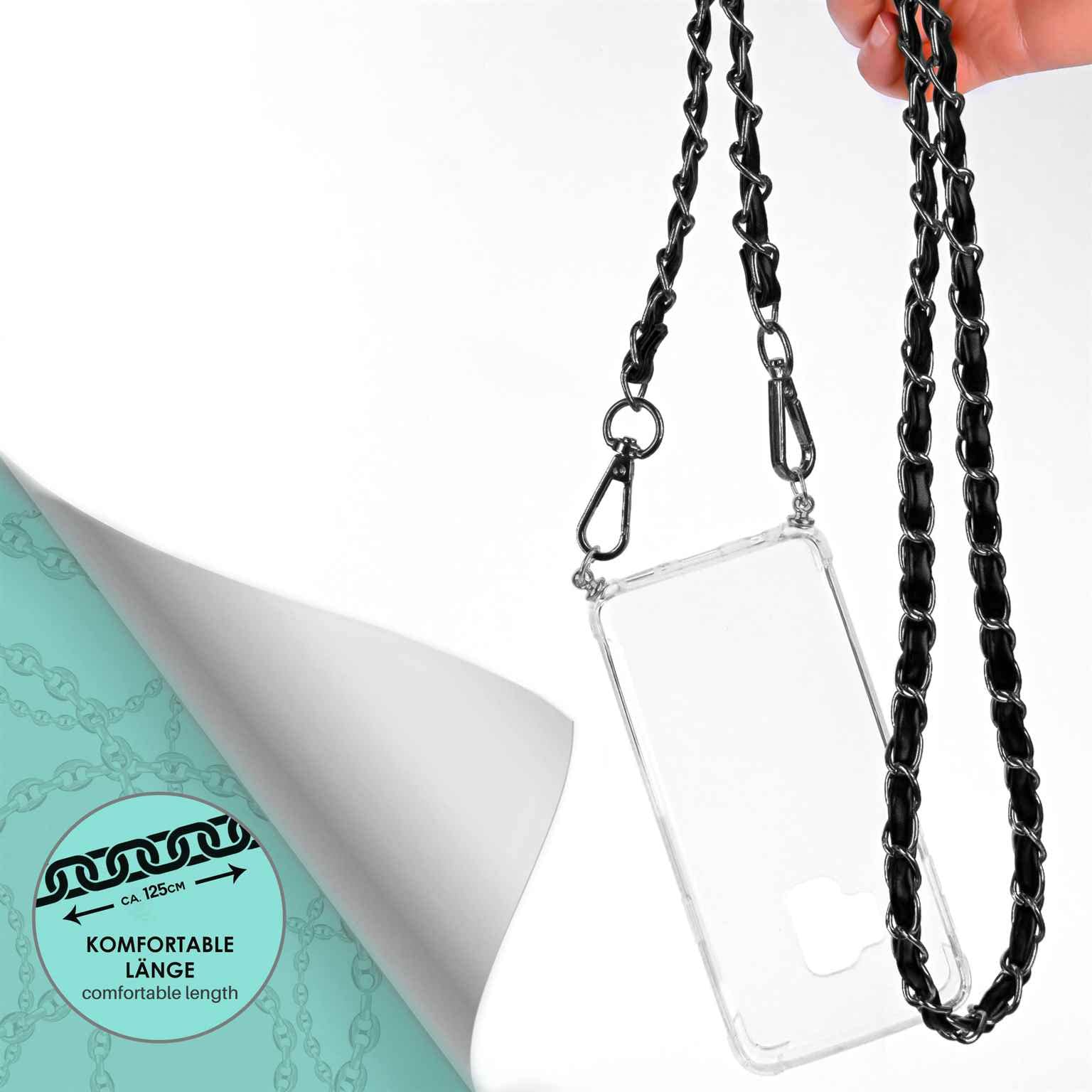 Blausky 1 Pièce Chaîne Courte Universelle Pour Téléphone, Chaîne En Acrylique De 28 Cm Avec Mousqueton, Pendentif Pour Téléphone Portable, Cordon Pour Téléphone Portable, Chaîne Pour Sac à Main