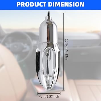 Ultraviolet Electric Shoe Deodorizer Specially Designed for Cars, UV Shoe Sanitizer with Timer, 360° UV Sanitizer Compact Sneaker Deodorizer, Eliminate Bad Odor and Sanitize 10W