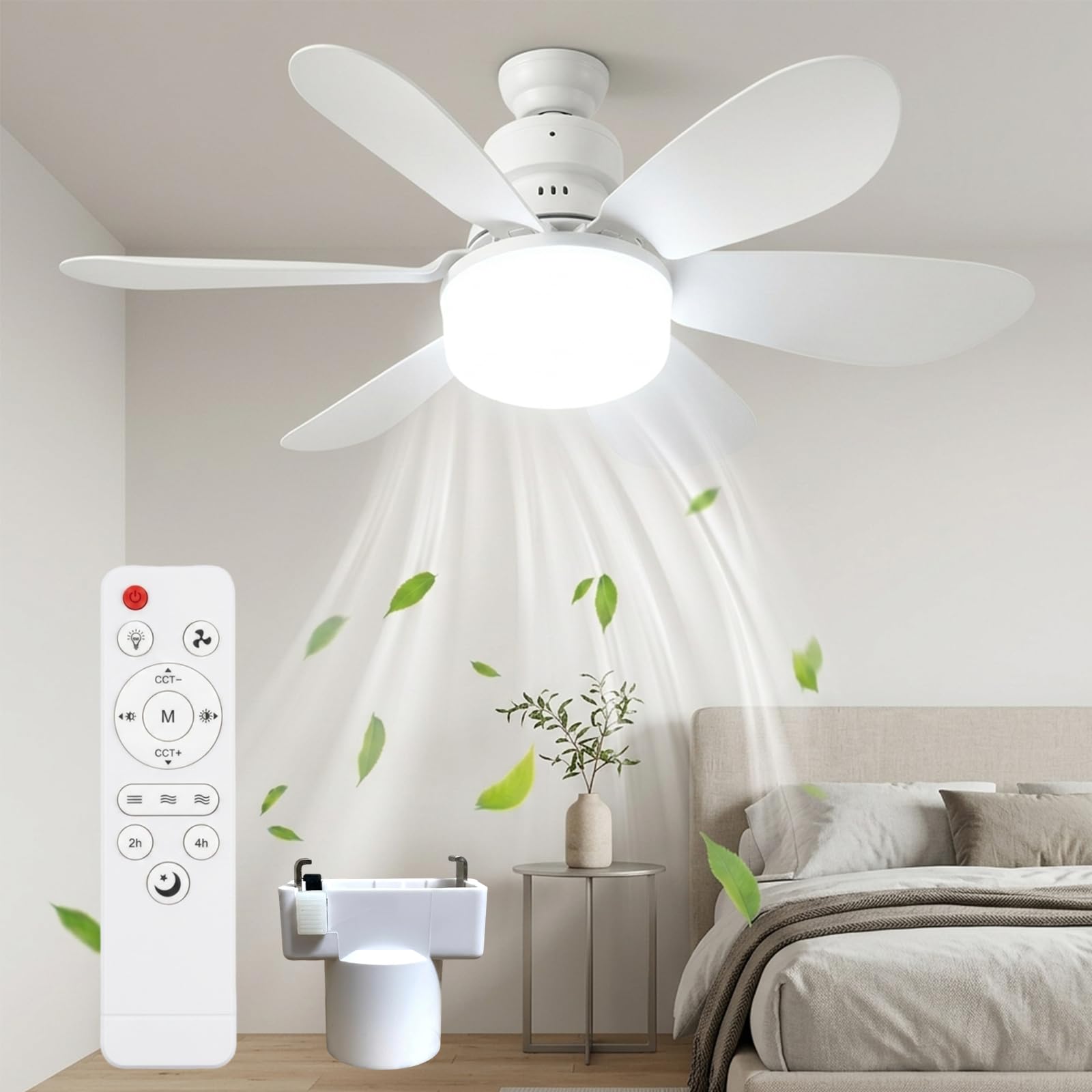 Amazon.co.jp : シーリングファンライト E26 32w 6畳 リモコン付き 壁