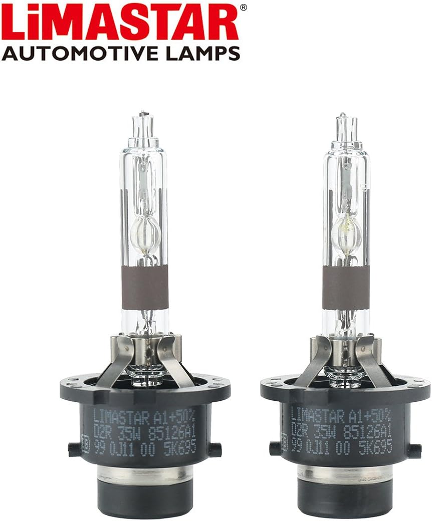 LIMASTAR D2R Xenon Bulbs 35W 5000K Car HID Headlights Replacement Car Xenon Bulbs 35W (2pcs) (5000K)