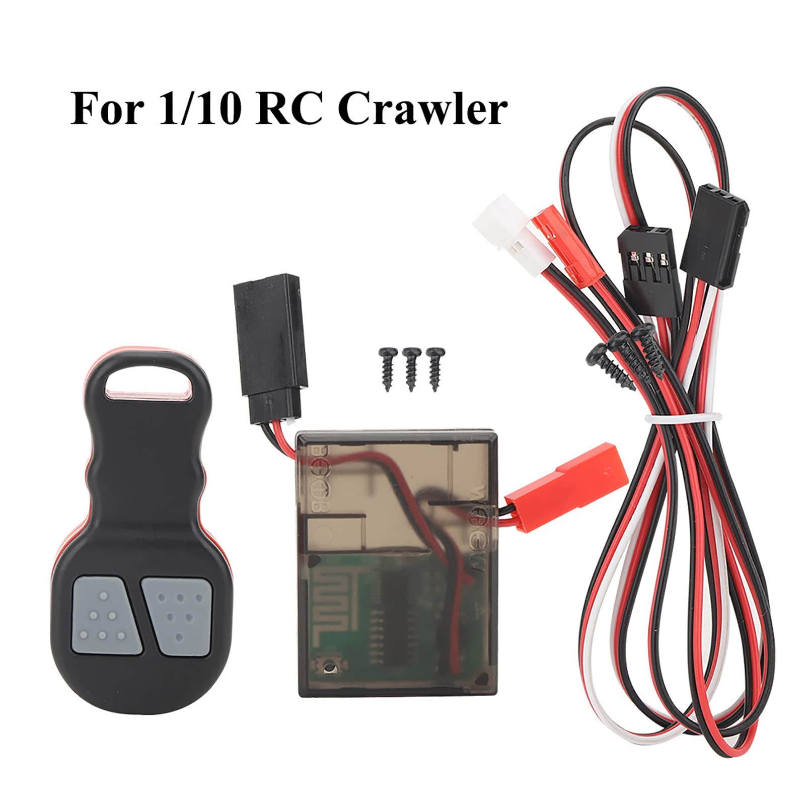 VGEBY Accessorio per Kit Ricevitore Telecomando Wireless per Verricello Universale per Auto per Cingolato RC 1/10