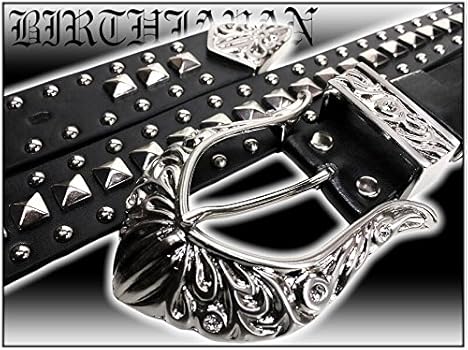 Amazon | 059黒 ブラック×シルバー ピラミッドスタッズ&ゴージャス