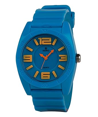 Horo (Imported) Analog - Blue Dial Kids Watch- 33x30mm (Quartz Movement - Blue Resin Case)