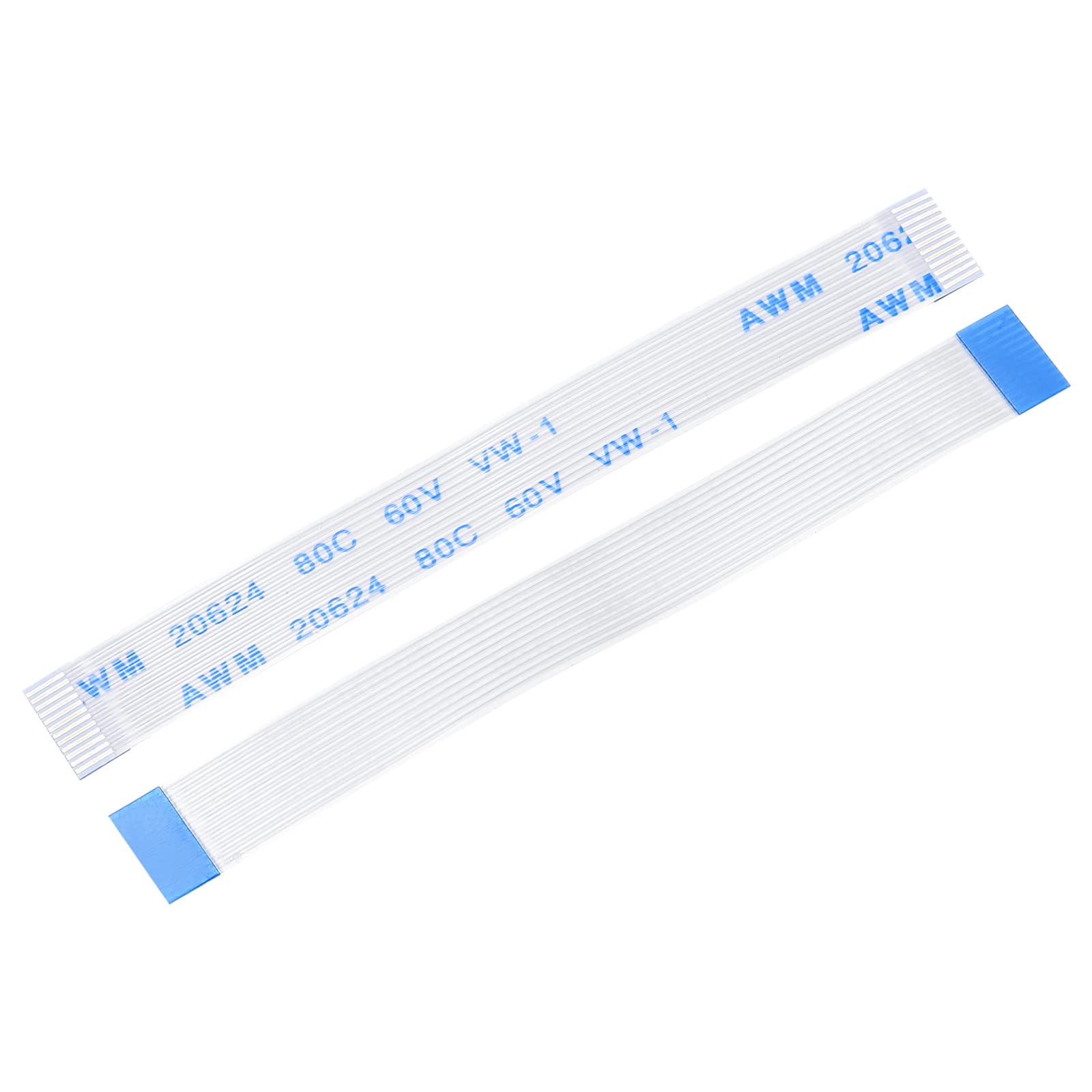 sourcing map FFC FPC Flat Flexible Cable, 12 Pin 0.5mm Pitch 60mm Long (A Type) for LCD 3D Printer Camera DVD TV Laptop Audio Pack of 10