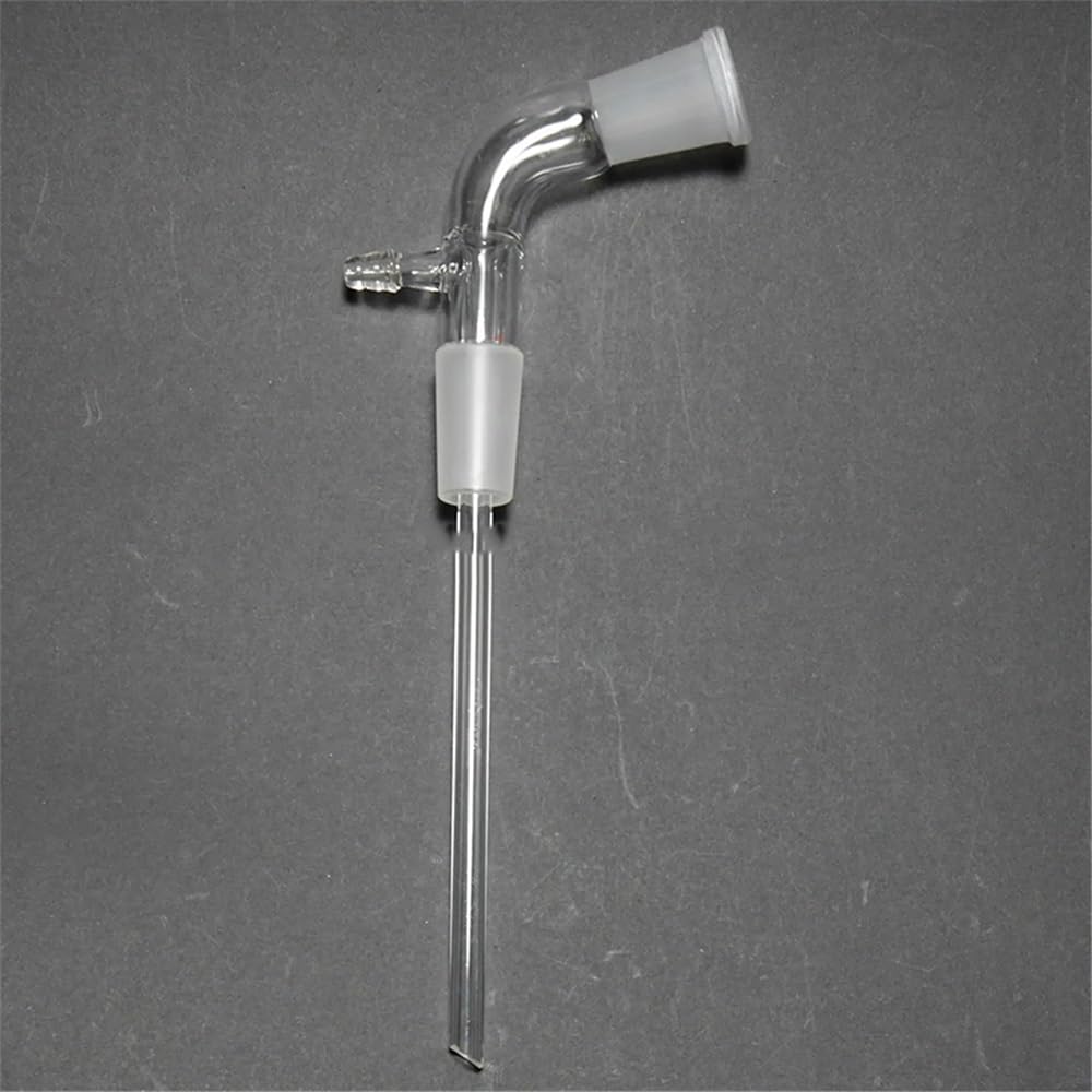 Cristalería de Laboratorio Adaptador de extracción de vidrio 24/40 con tubo de 150 mm de longitud for cristalería de laboratorio
