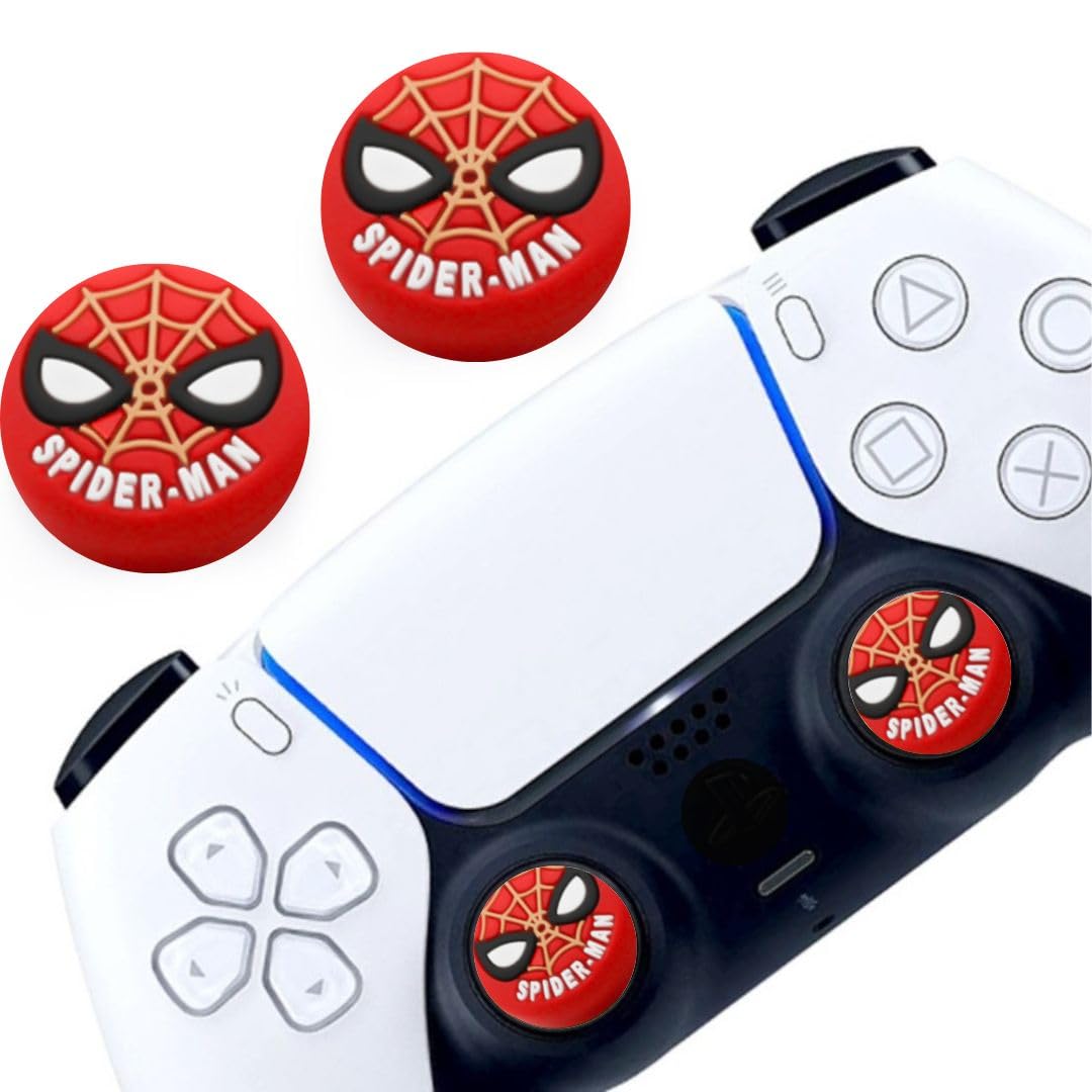 TMG Analog Thumb Grip Stick Cover, Silicone Thumb Stick Grip Cover for PS5 PS4 Xbox Series X Controller (2pcs) Red-image-41