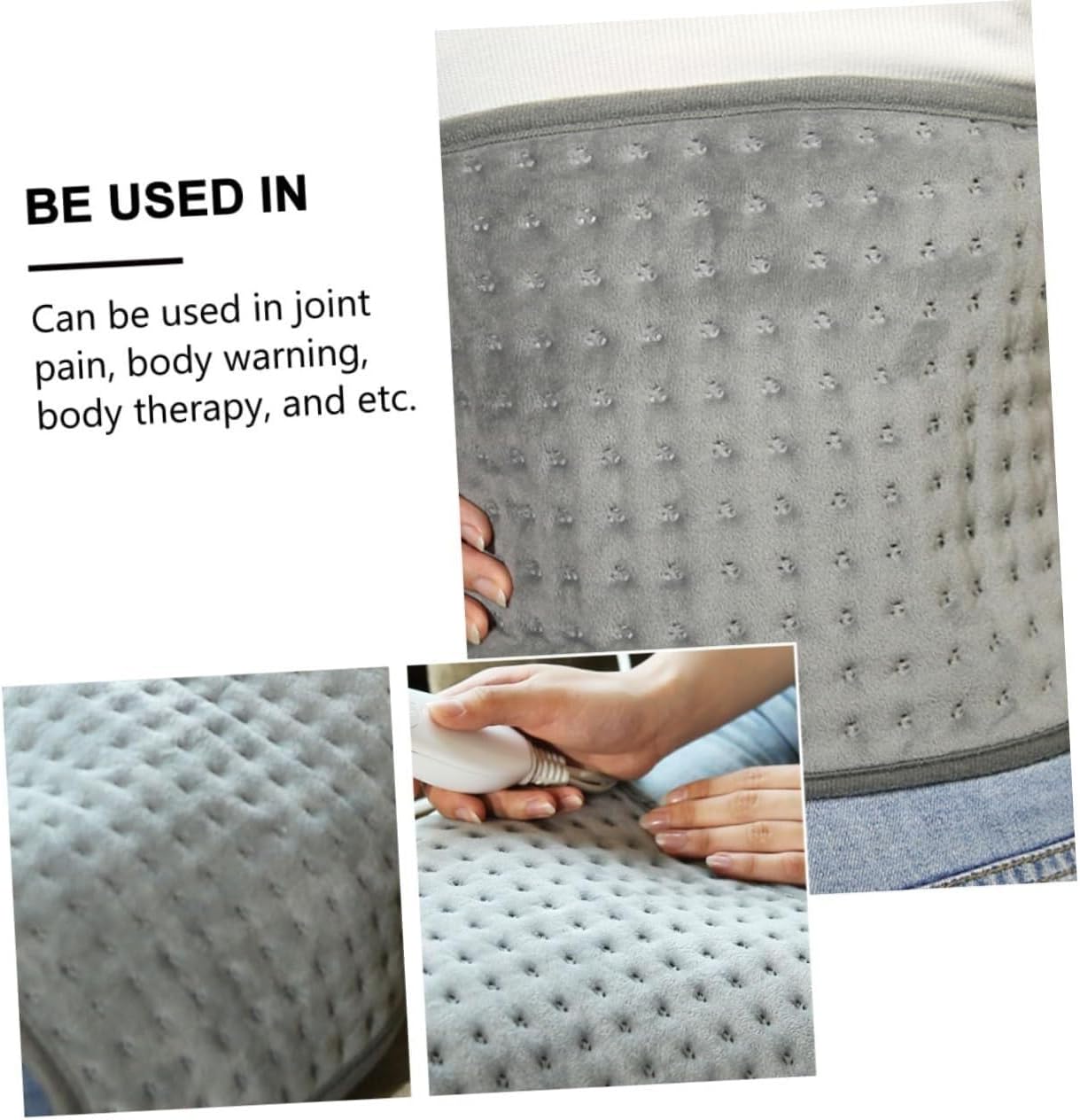 Electric Heating Pad ホットカーペット加热垫 電気加熱パッド、背中用加熱ベルト、体を温めるパッドフリース、腰、お
