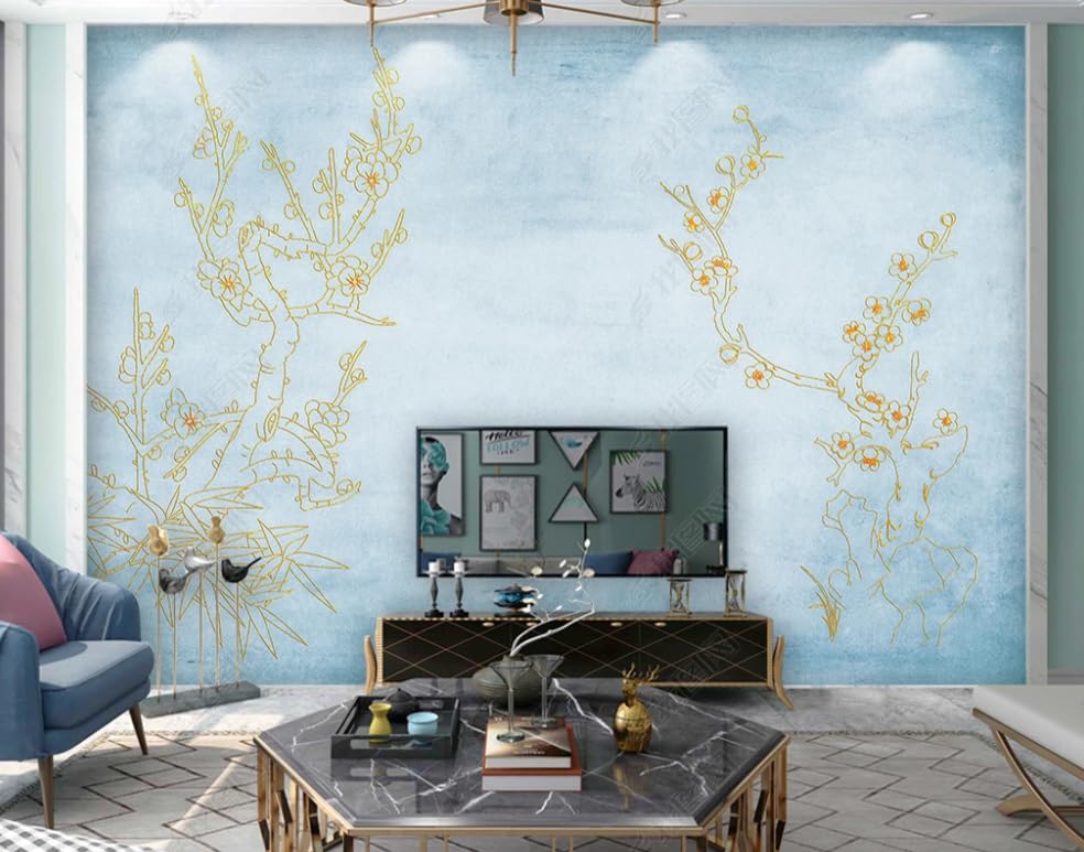 Papier peint intissé relief pour masquer imperfections mur salon - 3