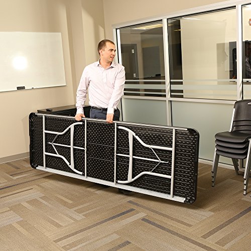 Lifetime 8-Foot Folding Table, Black And Silver - Pallet Pack Of 27 #TOP2