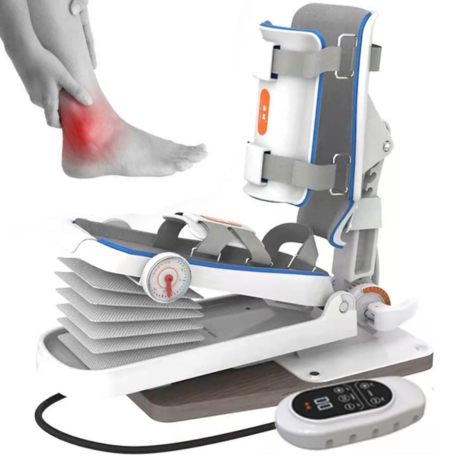 Oiyeknrd Ankle Joint Rehab Training Equipment,Ankle Post-Operative Trainer,Foot Rehabilitation Training Equipment,Static Stretch Correction Electric
