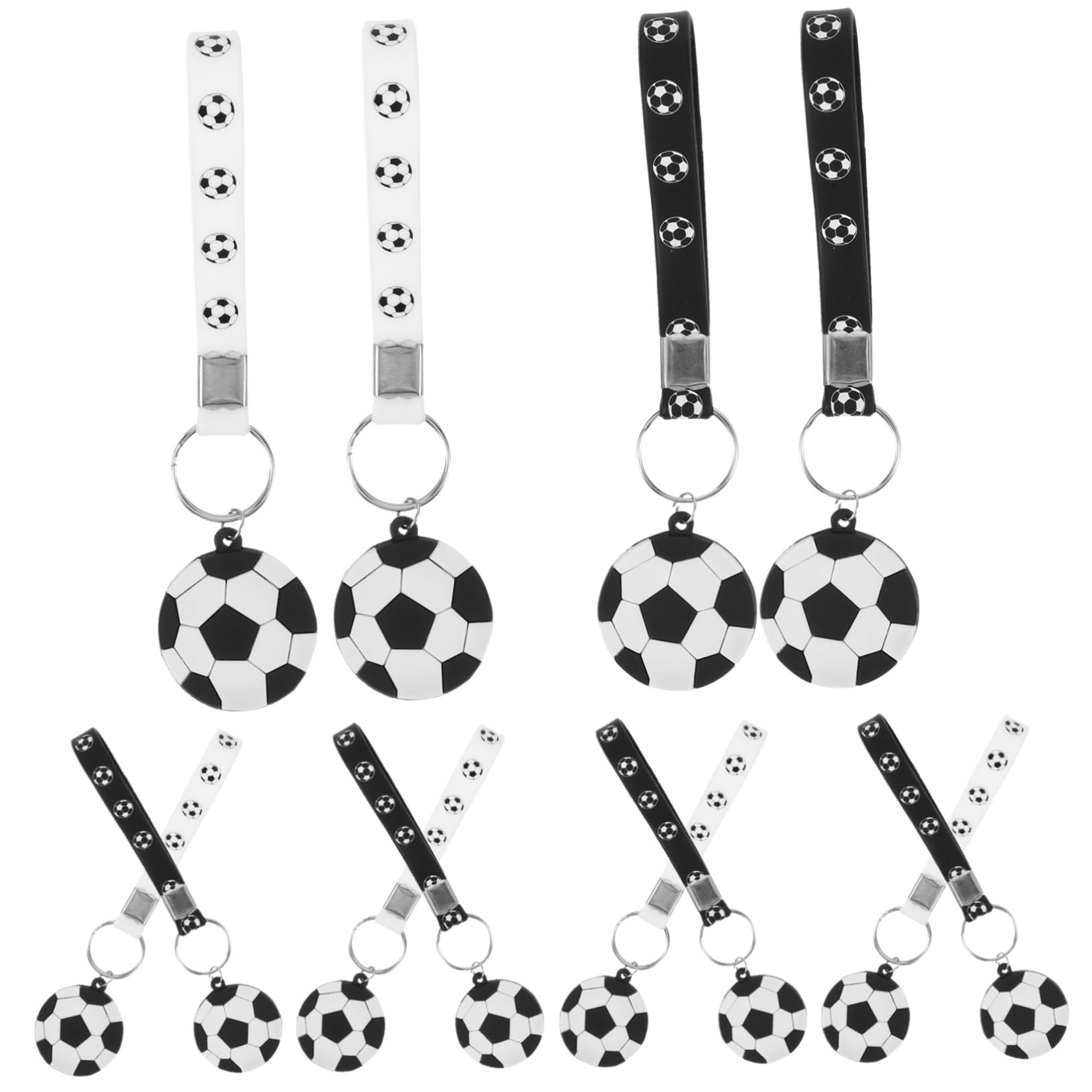 Toddmomy Fußball Schlüsselanhänger Fußballparty Bevorzugt Schlüsselbund Fußball-schlüsselanhänger Fußball-partygeschenke Fußballschlüsselkette Metall