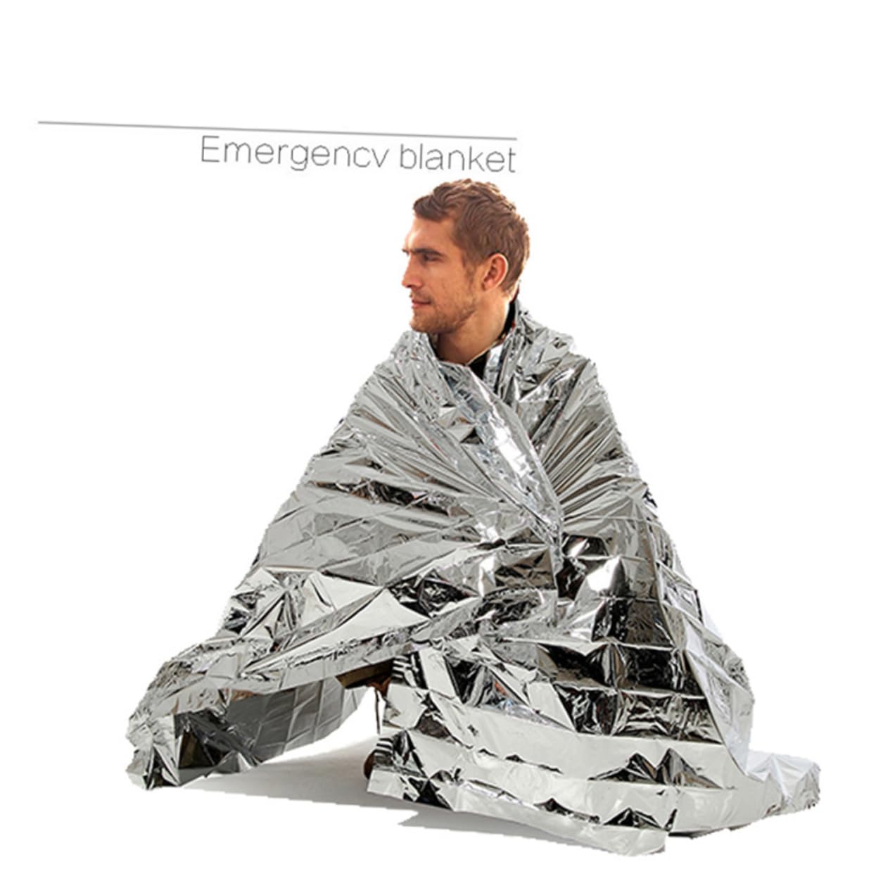 DECOMELODY 5Pcs Emergency Survival Blanket Golden Foil Reflective Outdoor Blanket Lightweight for Hiking Climbing Aid and Emergency