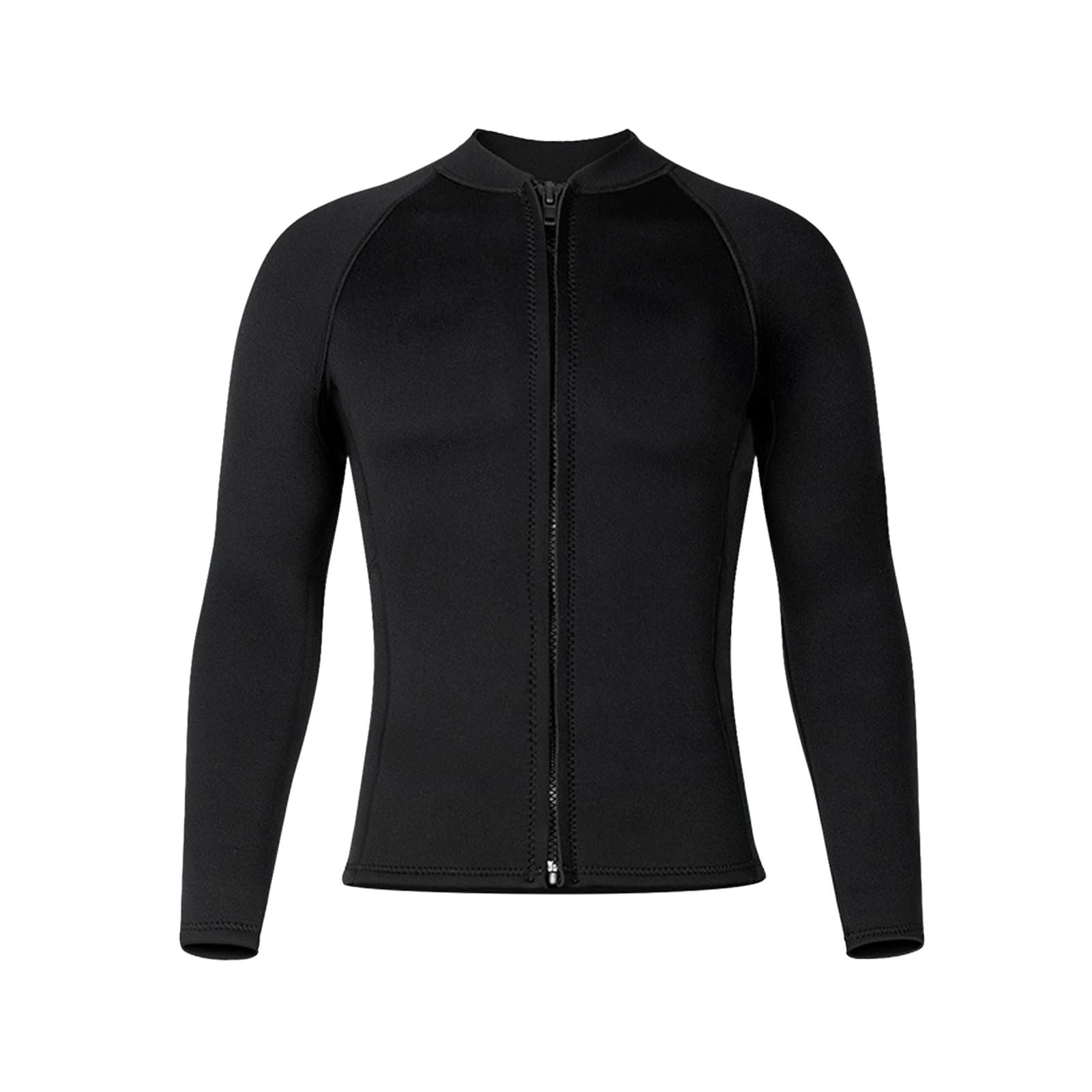 Generic Attrezzatura Subacquea da Uomo in Neoprene da 3 Mm, Muta Termica Ad Alta elasticità per attività in Acque Fresche, Top a Maniche Lunghe in 2 Pezzi e Pantaloni