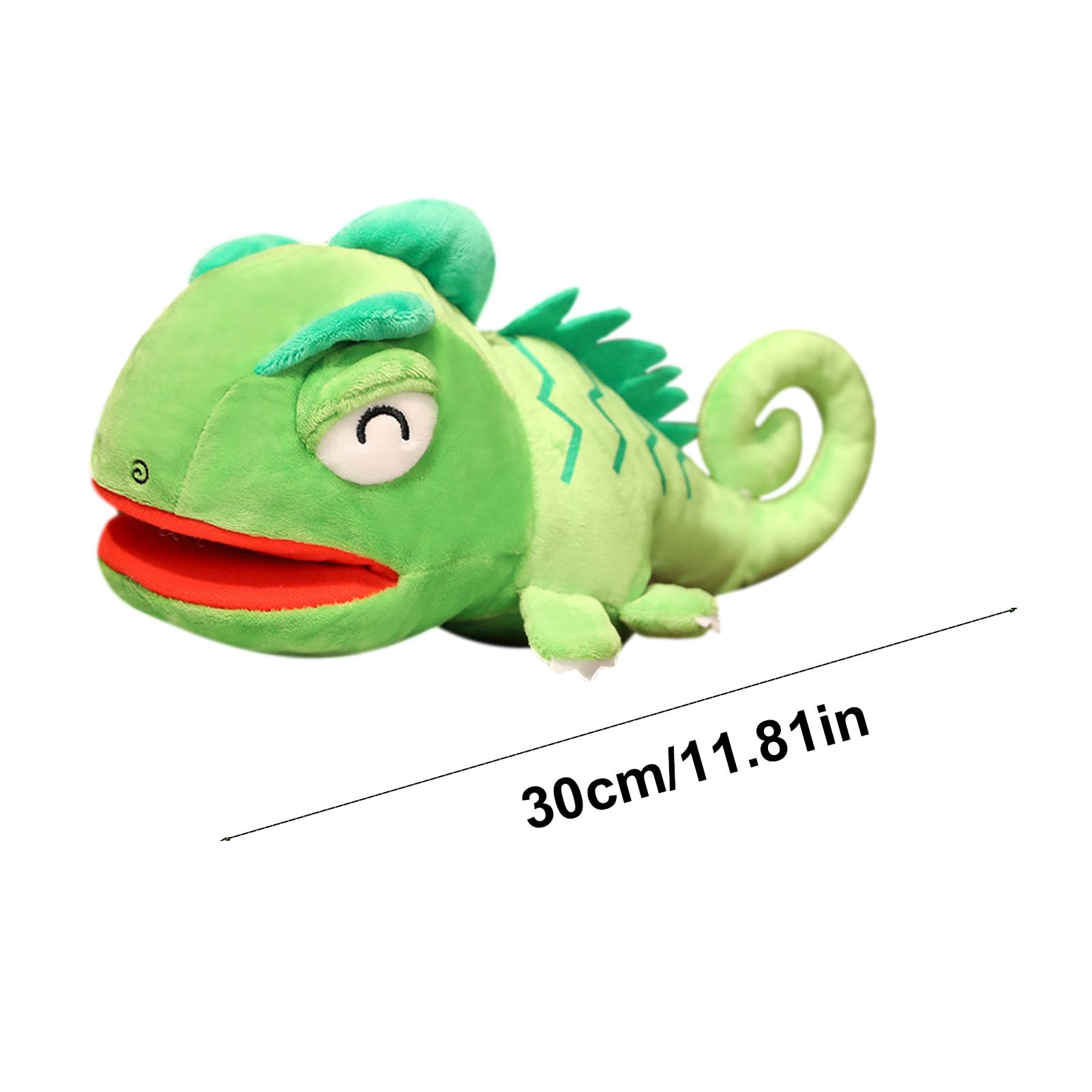 Peluche Caméléon avec Bouche Mobile | Marionnettes d'animaux Mignons en Peluche Caméléon | Peluches De Lézard en Peluches, Animal EnPeluche Reptile Multifonctionnel