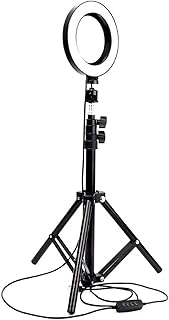 ZXM Ring Light 26cm LED Mobile Phone Live Fill Light Ring Light Ring Light Beauty Selfie Photography Lighting Light (Color : 68cm tripod)
