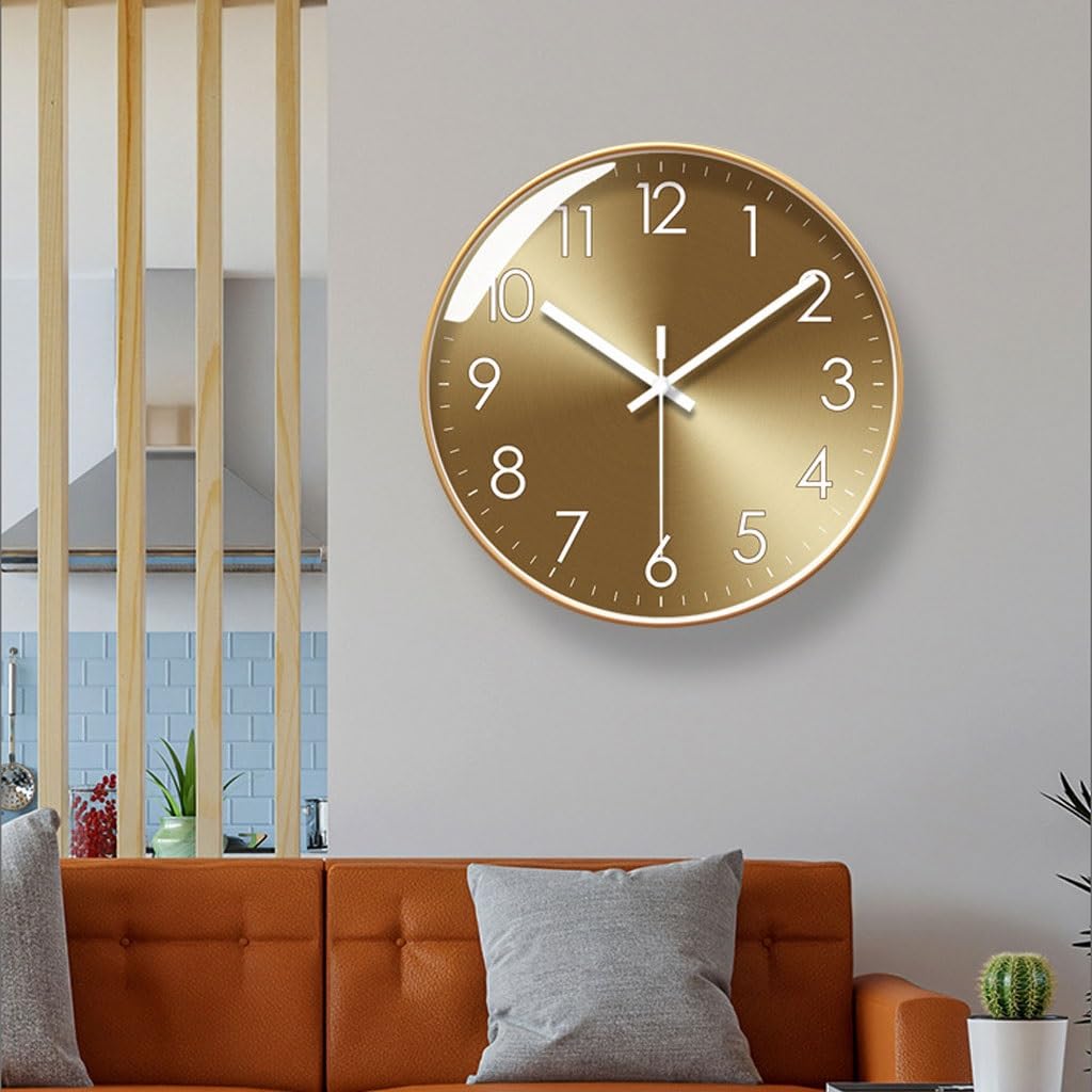 Orologio da parete Semplice orologio da parete nordico for la casa, orologio da soggiorno, orologio da parete, orologio al quarzo silenzioso Reloj De Pared(A)