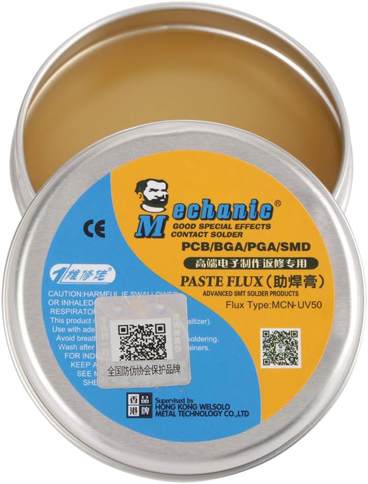 MCNUV50 Solder Paste Flux Soldering Tin Flux Electric Soldering Iron Flux for PCB/BGA/PGA/SMD