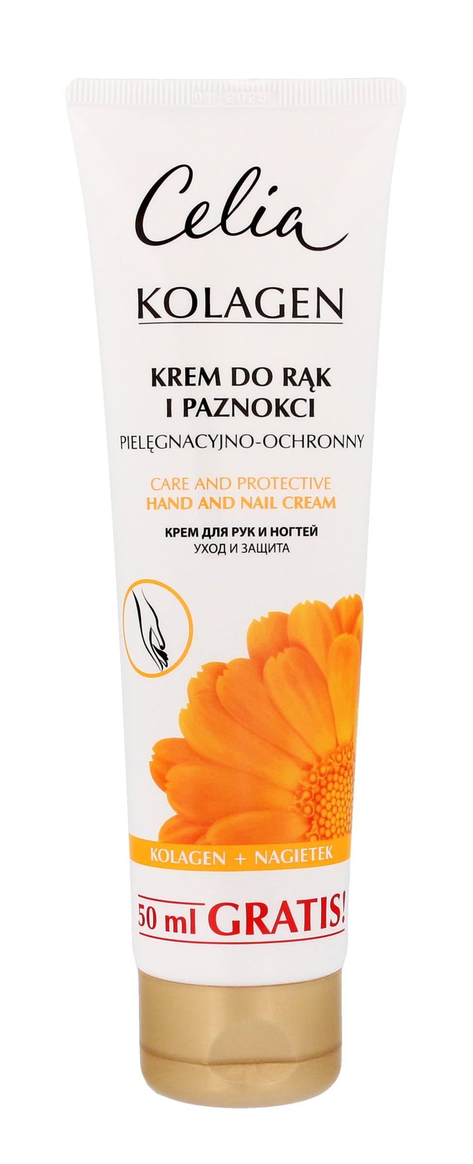 Celia Collagen Hand Cream with Calendula, 125 ml
