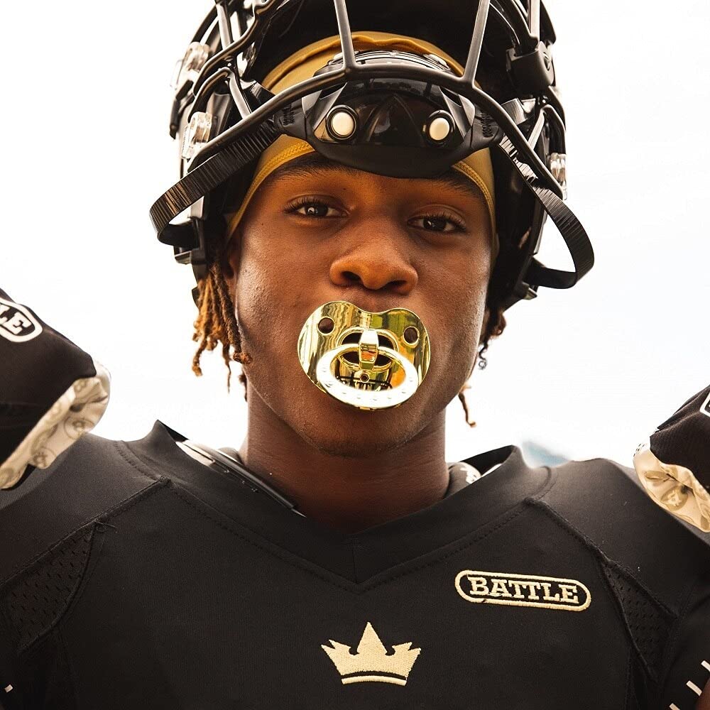 Battle Sports Binky Oxygen Lip Protector Football Paradenti per adulti e ragazzi
