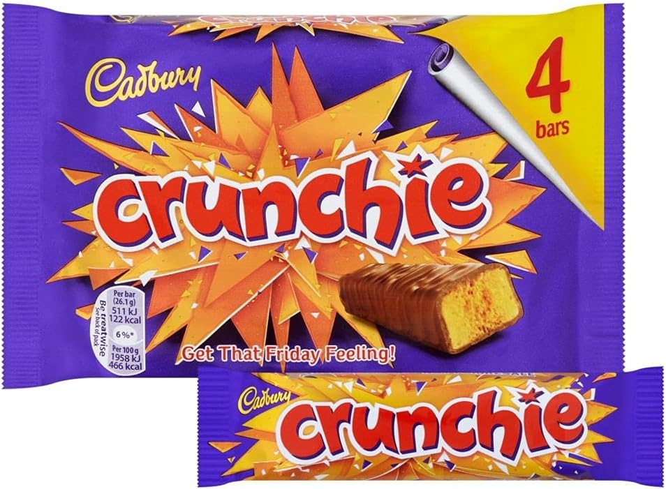 Crunchie 104g (10 Packs of 4, Total 40)