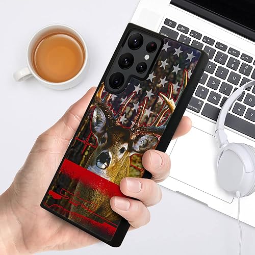 Miniatura 5 de Compatible con Samsung Galaxy S23 Ultra, funda protectora antideslizante y a prueba de golpes para hombres y mujeres, goma de silicona suave +