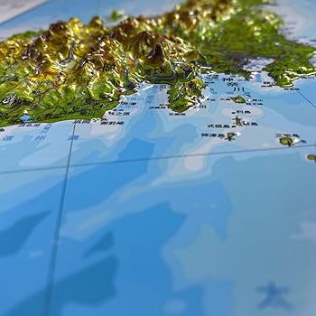 新品未使用保管品　　立体日本地図 新品未使用保管品 立体日本地図 2025年最新】Yahoo!オークション -日本
