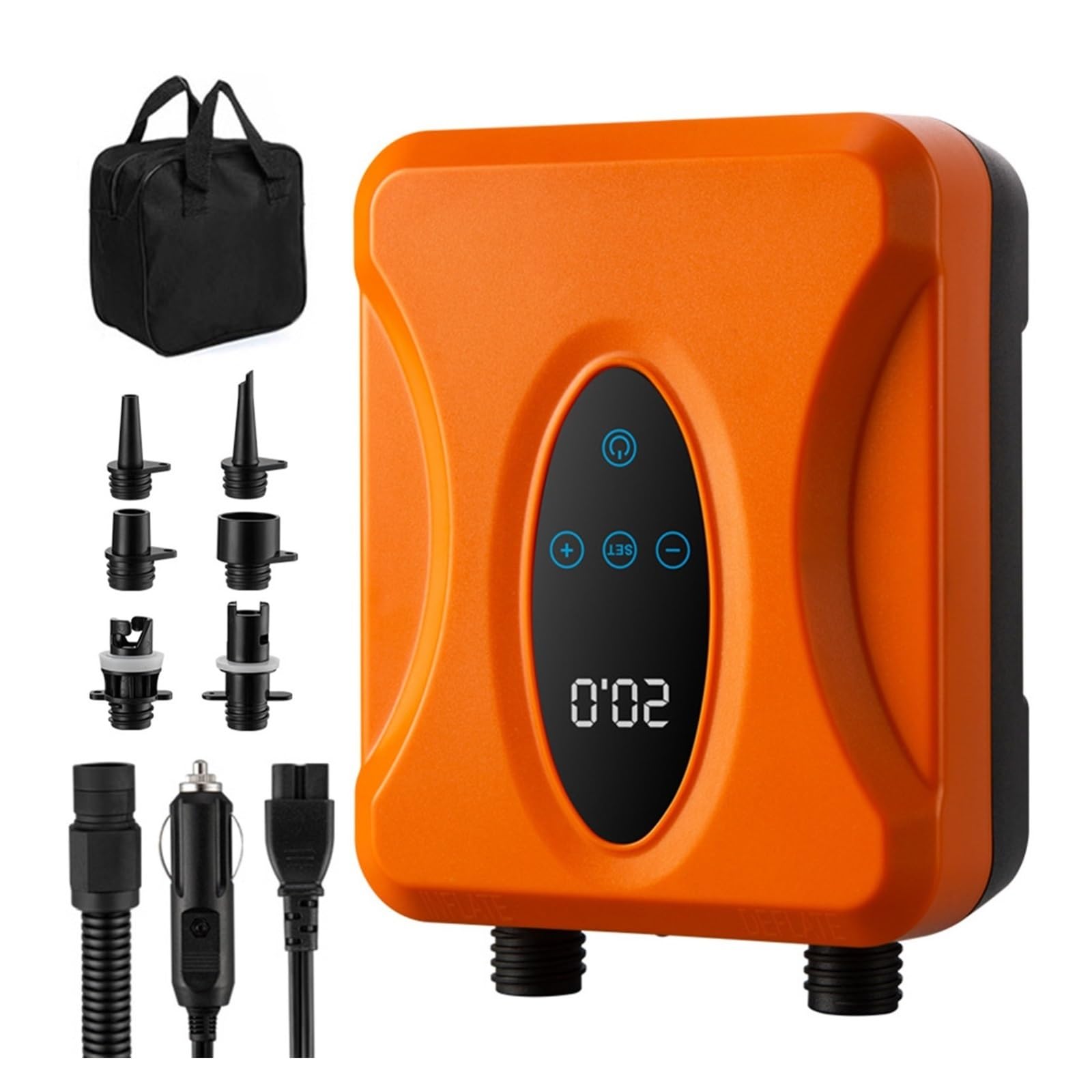 Pompa Elettrica For Paddle Board Portatile Ricaricabile Con Controllo Touchscreen E Gonfiatore Sgonfiatore A LED Inflazione Rapida