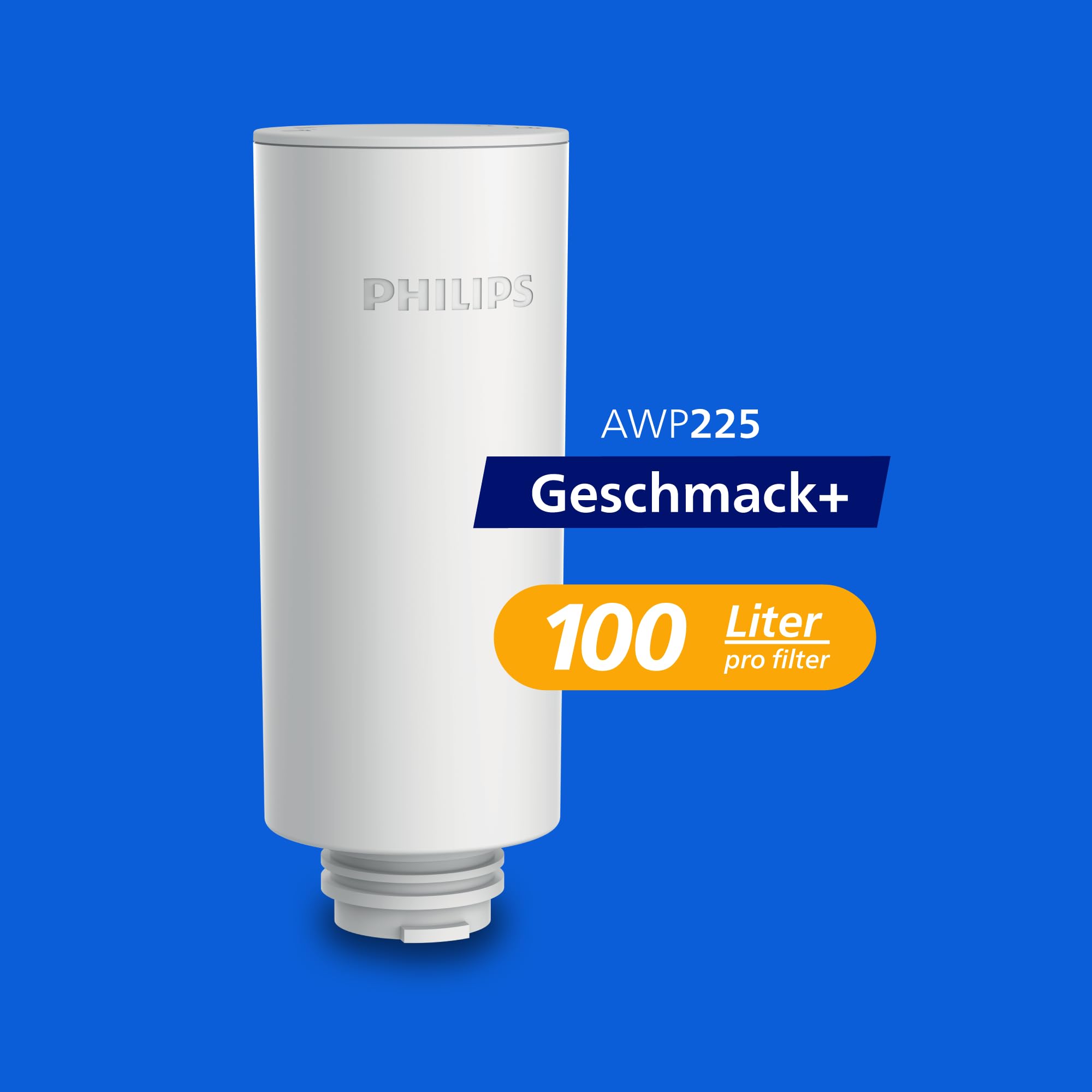 Philips Water Wasserdispenser für gefiltertes Wasser auf Knopfdruck (3L) – Frisches und sauberes Wasser, 3x Geschmack+ Filter verbessert den Geschmack und reduziert Verunreinigungen, BPA-frei