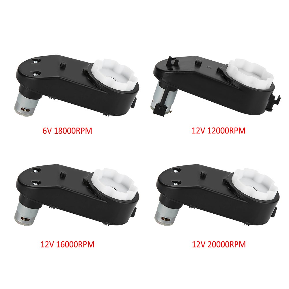 Caja de engranajes con motor 6V / 12V, motor eléctrico RS390 Caja de engranajes 6V / 12V 12000-20000RPM para autos eléctricos y motocicletas RS390 de alta velocidad para niños (12V 20000RPM)