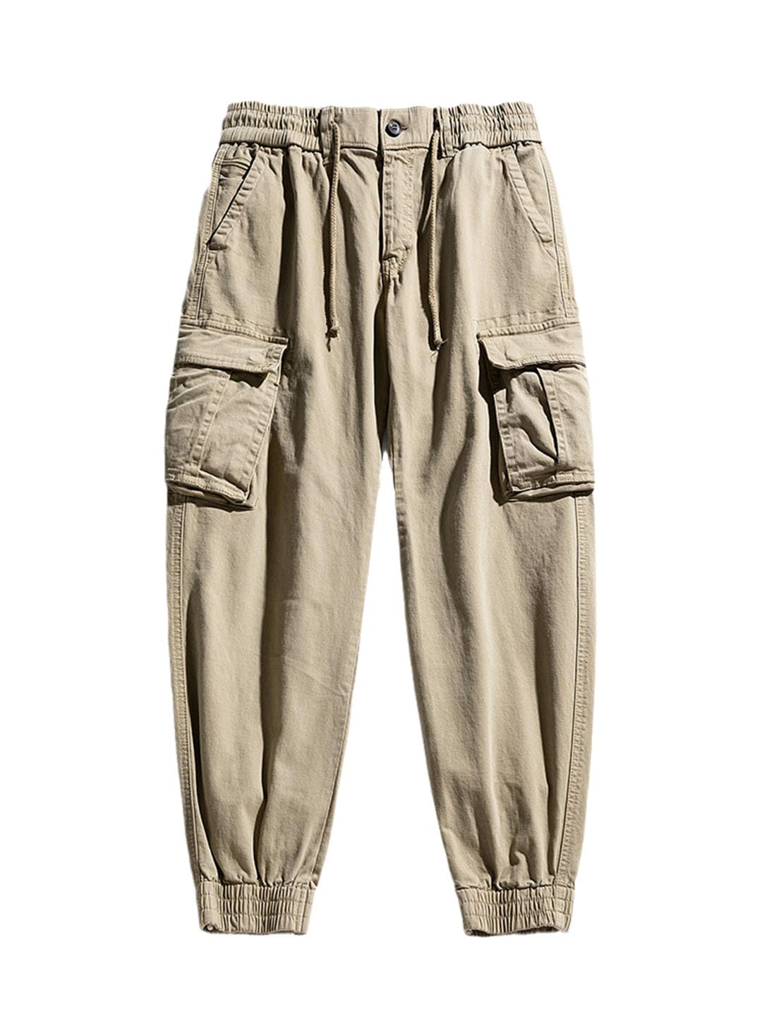 Vogrtcc Pantaloni Cargo Multitasche da Uomo Pantaloni da Jogging in Pile Spessi Pantaloni Casual in Cotone