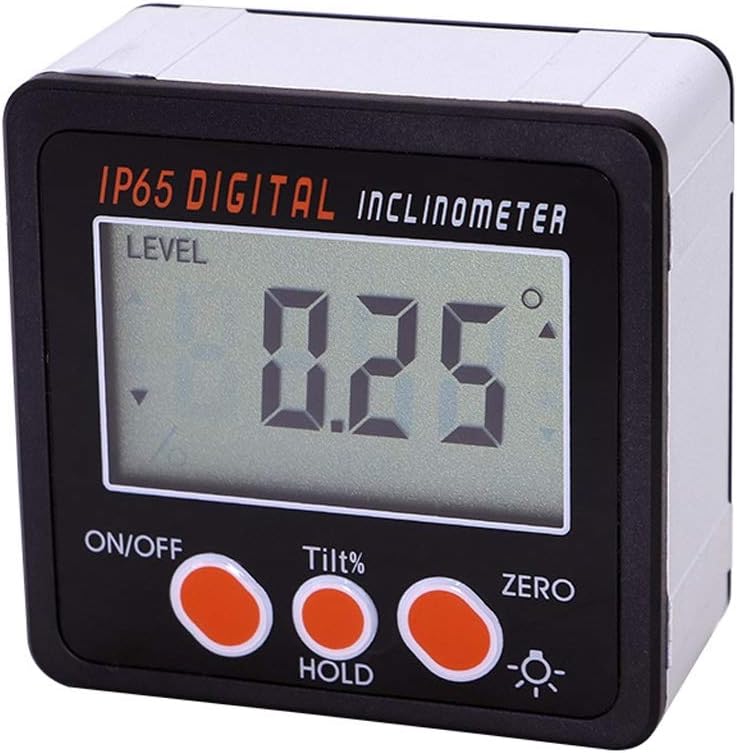 IP65 Waterproof Digital Protractor Bevel Box Aluminum Alloy Digital Bevel Box with Magnets Digital Angle Finder Measuring Tools