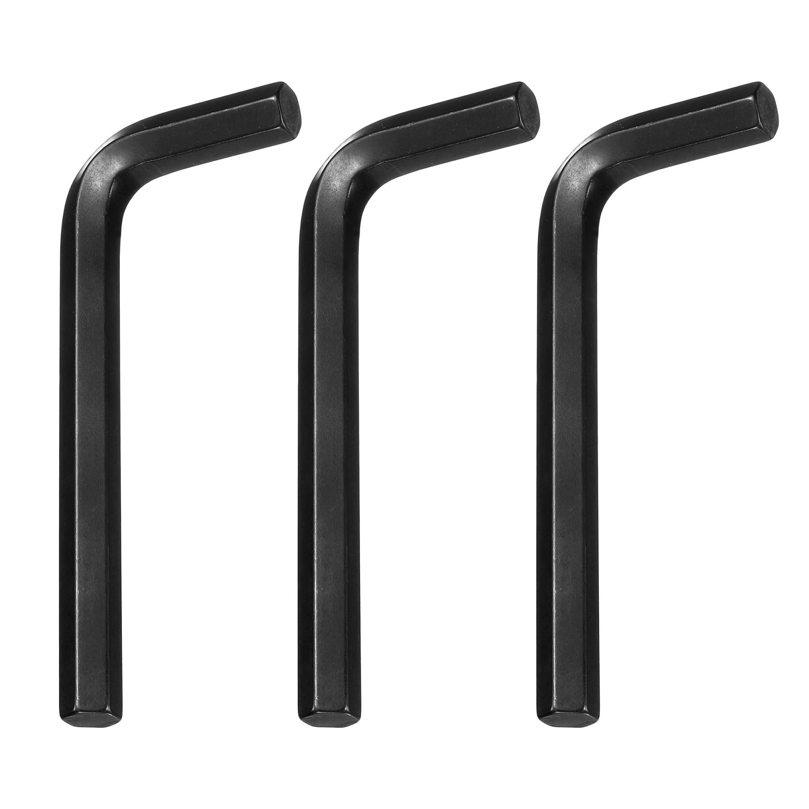 sourcing map 3pcs Hex Key Wrench 3/8" 45# Carbon Steel L-Shape Hexagon SAE Wrenches Repairing Tool for Home DIY Bike Motorcycle Repair, Black