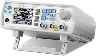 Professional Upgraded DDS Signal Generator Counter, Seesii 60MHz LCD Display High Precision 200MSa/s Dual-Channel Arbitray Waveform Function Generator Frequency Meter