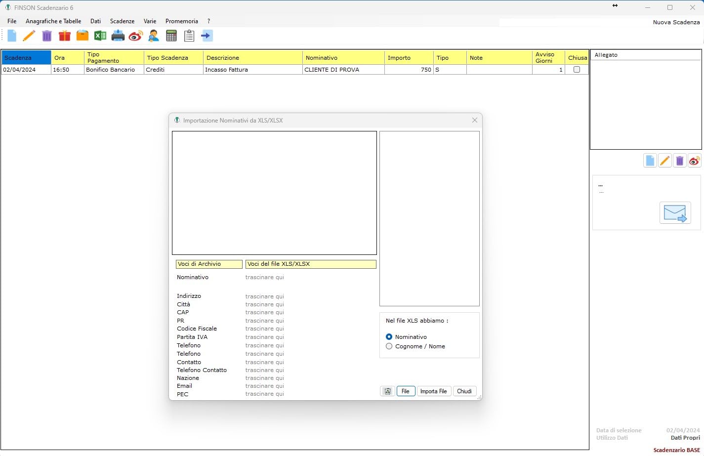 Scadenzario 6 - Il software completo per la gestione delle scadenze per l'ufficio e il privato