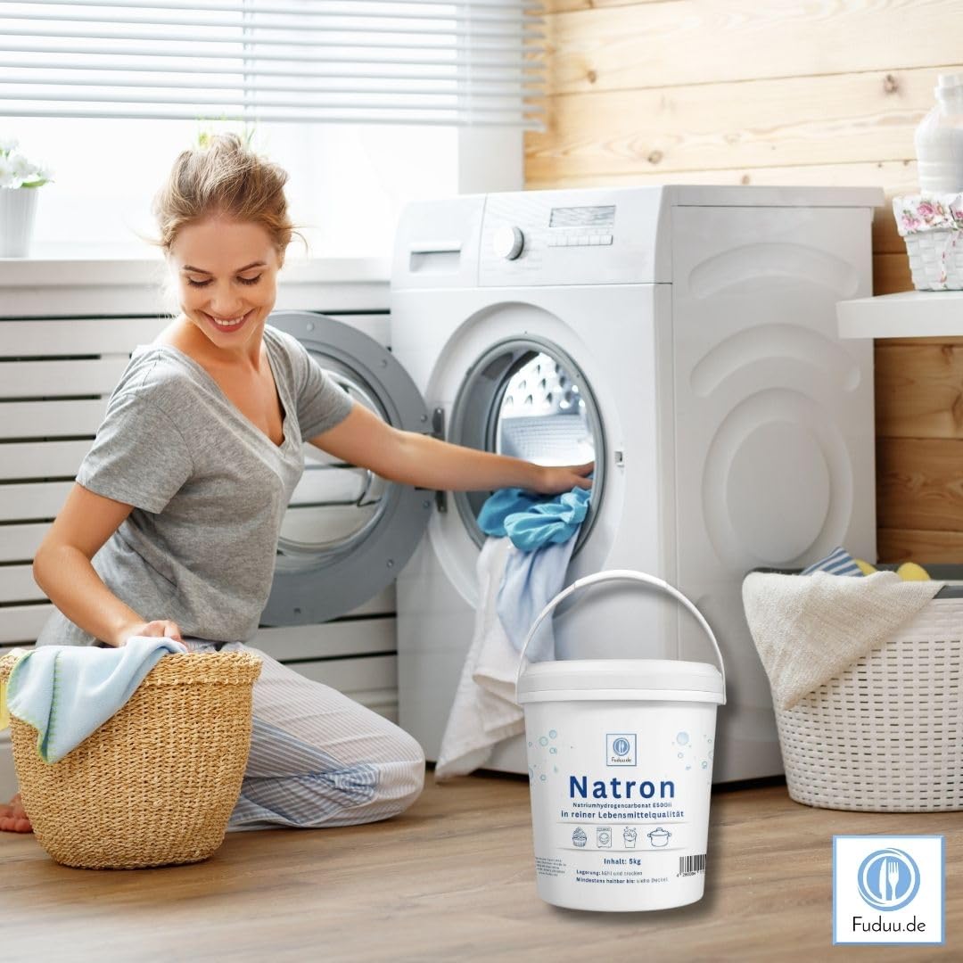 Natron polvo E500 bicarbonato de sodio NaHCO3 cubo 5 kg