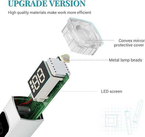 Miniatura 3 de TAYE Luz UV de mano para uñas de gel, pantalla táctil portátil de 3 W, lámpara de uñas LED plateada, secador de uñas USB profesional para curar