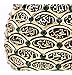 Gunes Islamic Table Decor Gold Egg Sculpture Figure Arabic 99 Names of Allah ESMA Asma al Husna (Gold/Green, 7.5in)