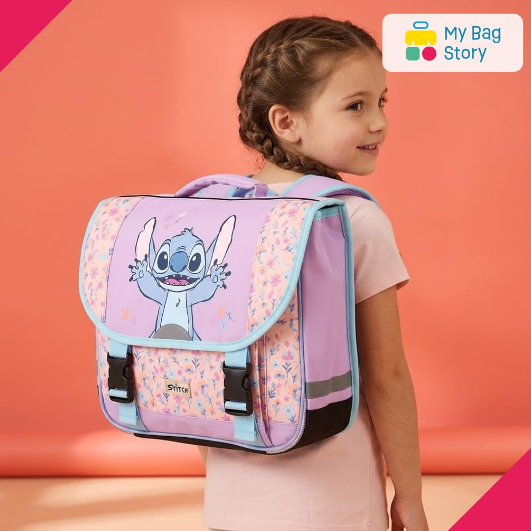 mybagstory - Cartable Stitch Fille Bleu 38 cm