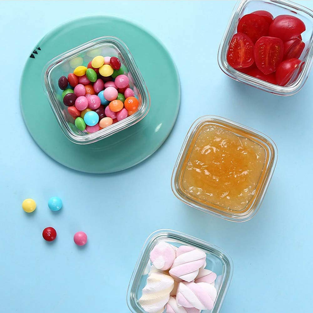 Ergänzende Lebensmittelschüssel, Glas-Lunchbox(Blue)