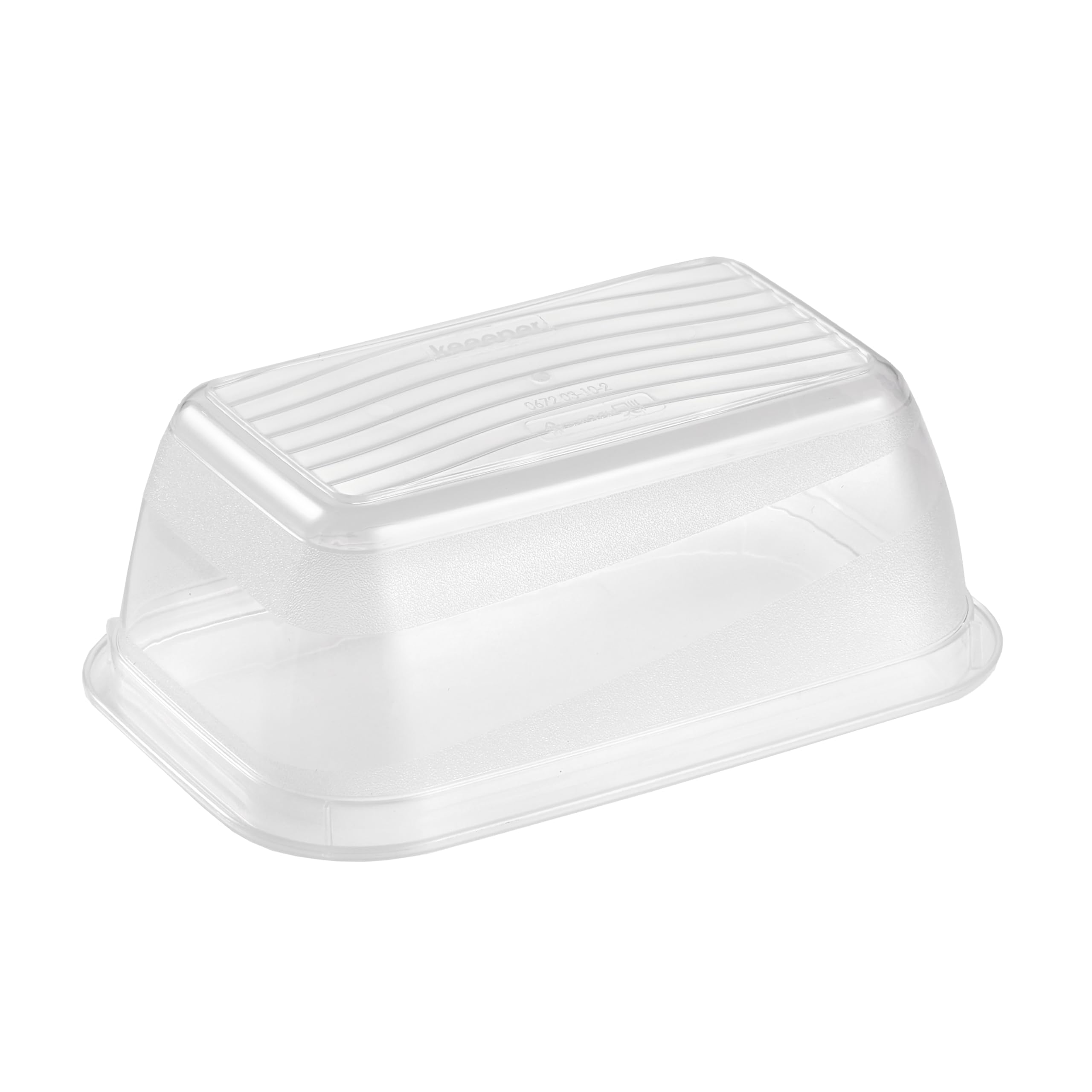 keeeper Fredo Set de 5 cajas con tapa para alimentos, 5 x 0,5 L, Gris cristal (Transparente) (Paquete de 6)