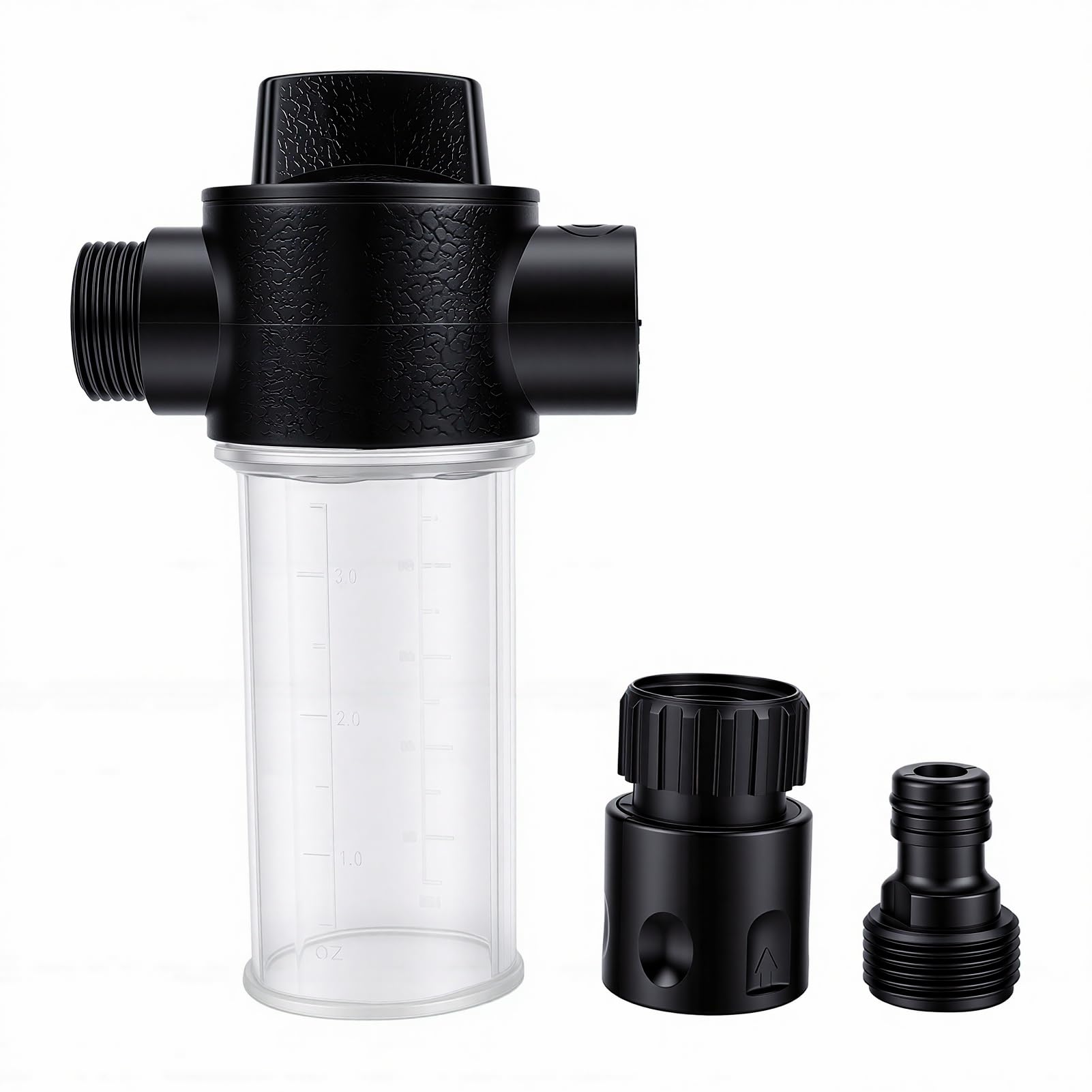 Ausla Kit Spazzola per la Pulizia del Pannello Solare, di Pali Alimentati Ad Acqua in Alluminio ABS PC, Palo Telescopico a 5 Sezioni da 15 Piedi, Spazzola da 35 Cm, per Pannelli Solari, Finestre,