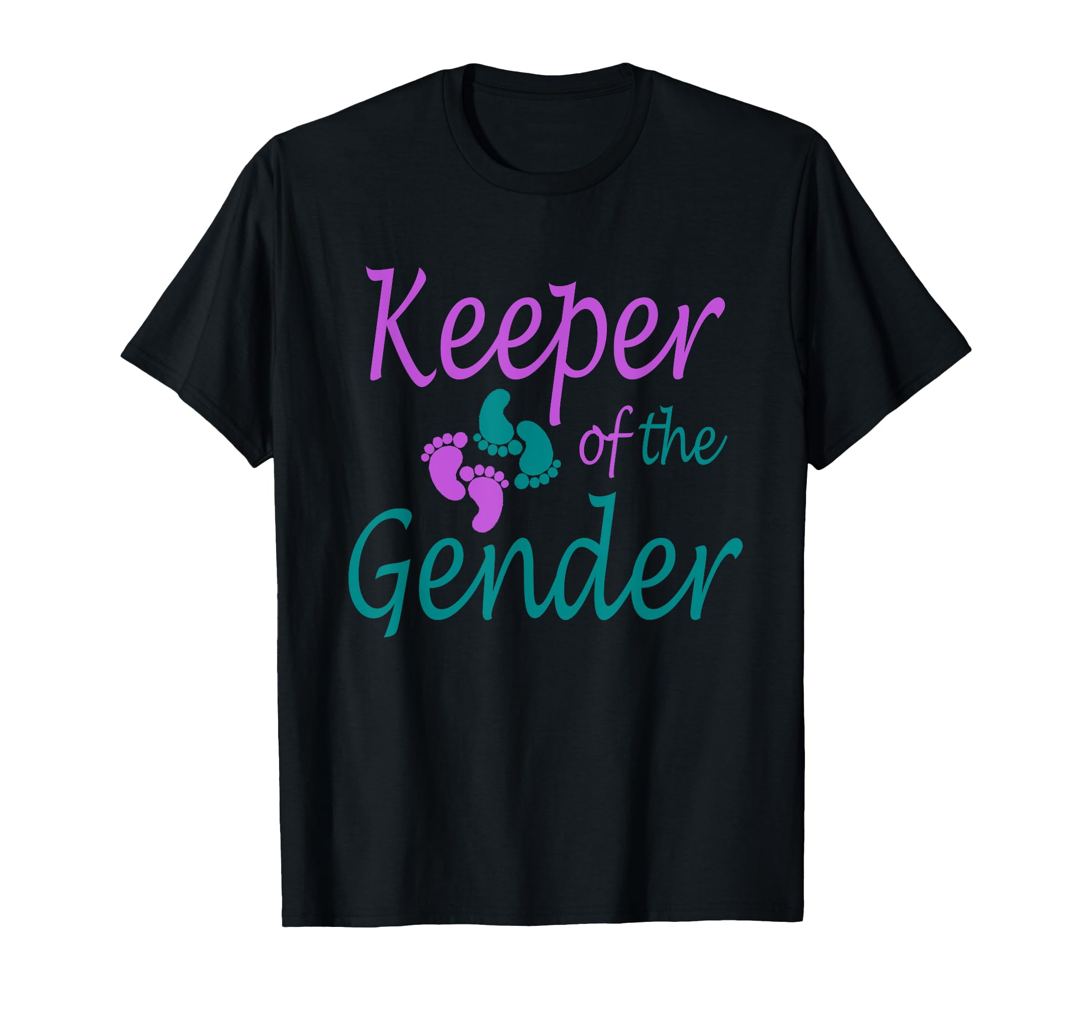 Purple and teal gender reveal for the keeper of the gender T-Shirt
