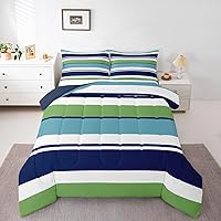 Vista 38 de Erosebridal - Juego de edredón con rayas rojas y negras tamaño Queen, juego de ropa de cama con diseño geométrico y estampado de patchwork en blanco