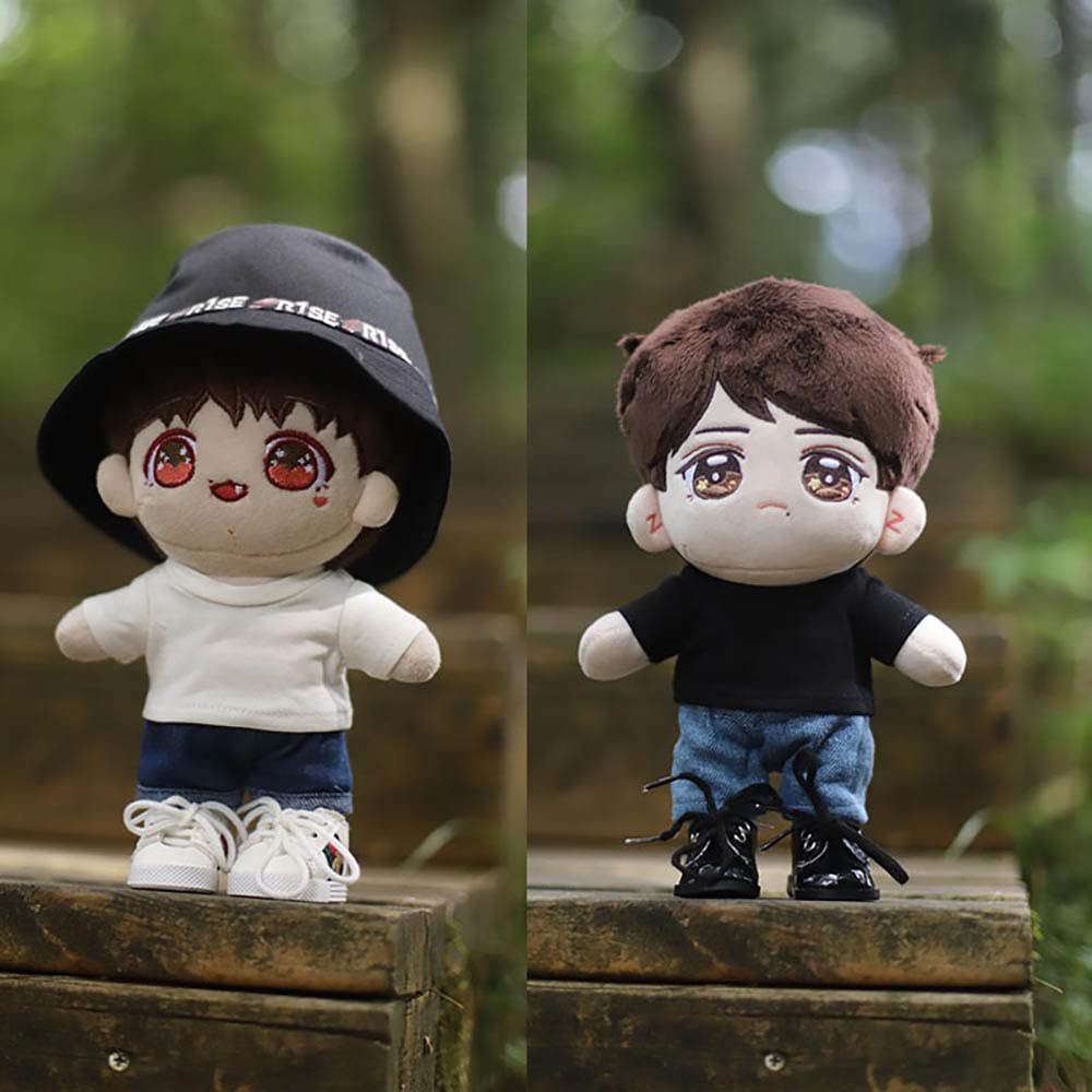 niannyyhouse 【新品】 niannyyhouse　20cm人形の服　着せ替え　ヘッドバンド+ドレス+パケット　3点セット　綿人形の服　プリーツレースのドレス　人形ベビー服　ぬいぐるみ 用 0 人形の服 20cm 着せ替え 帽子+セーター+半