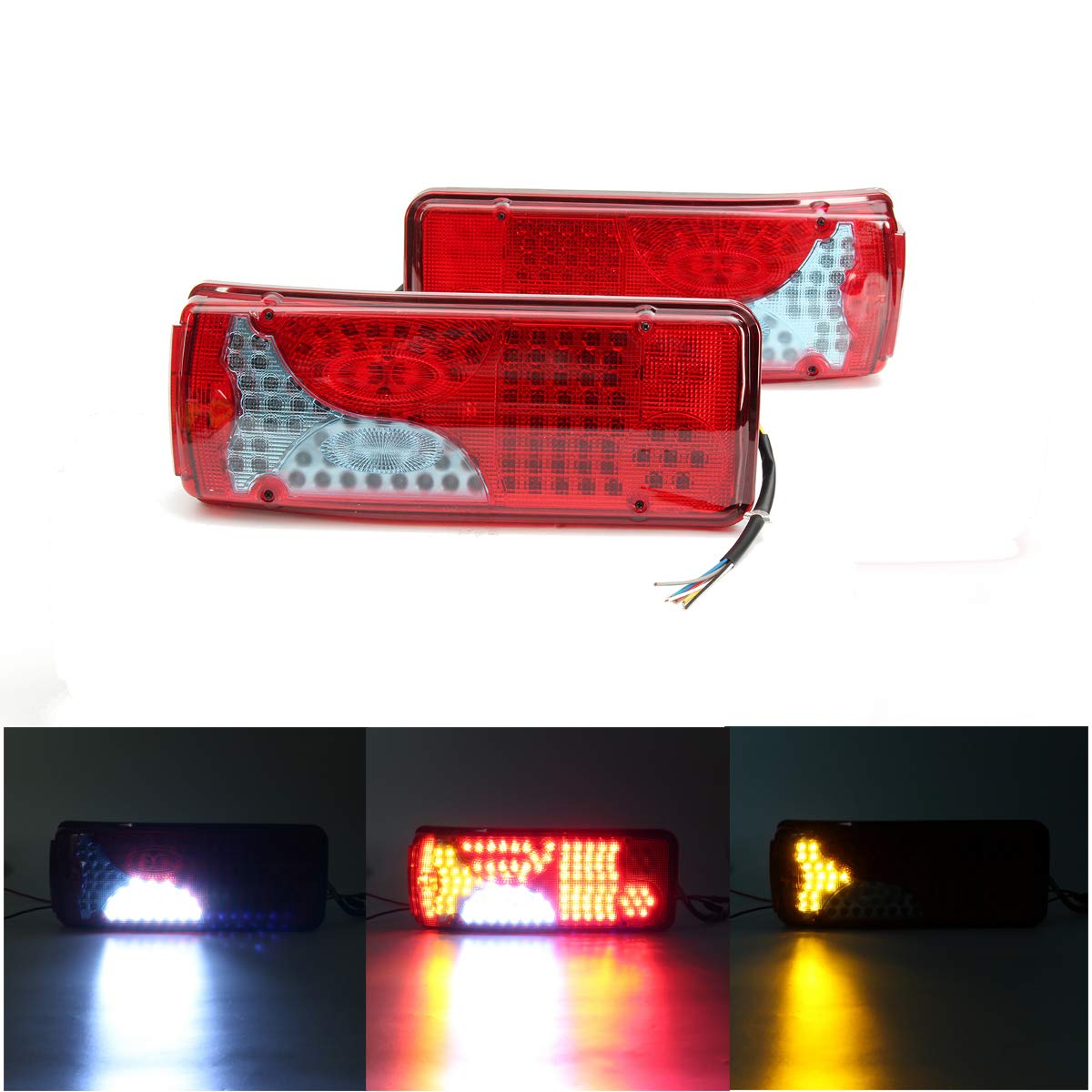 YONGYAO Lampa tylnych swiatel tylnych 24V 120 LED Ciezarówka z przyczepa Dla MAN DAF TGX SCANIA (Nieorginalny)