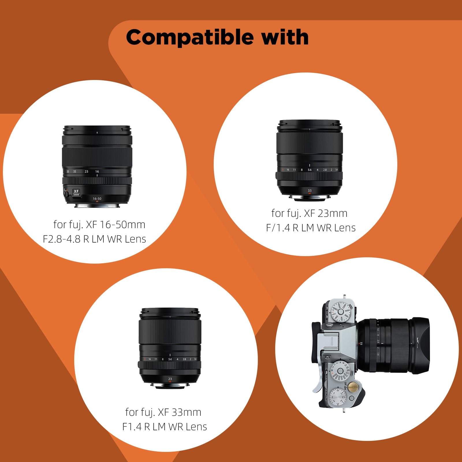 Amazon.co.jp: Haoge Bayonet Metal Square Lens Hood Shade for