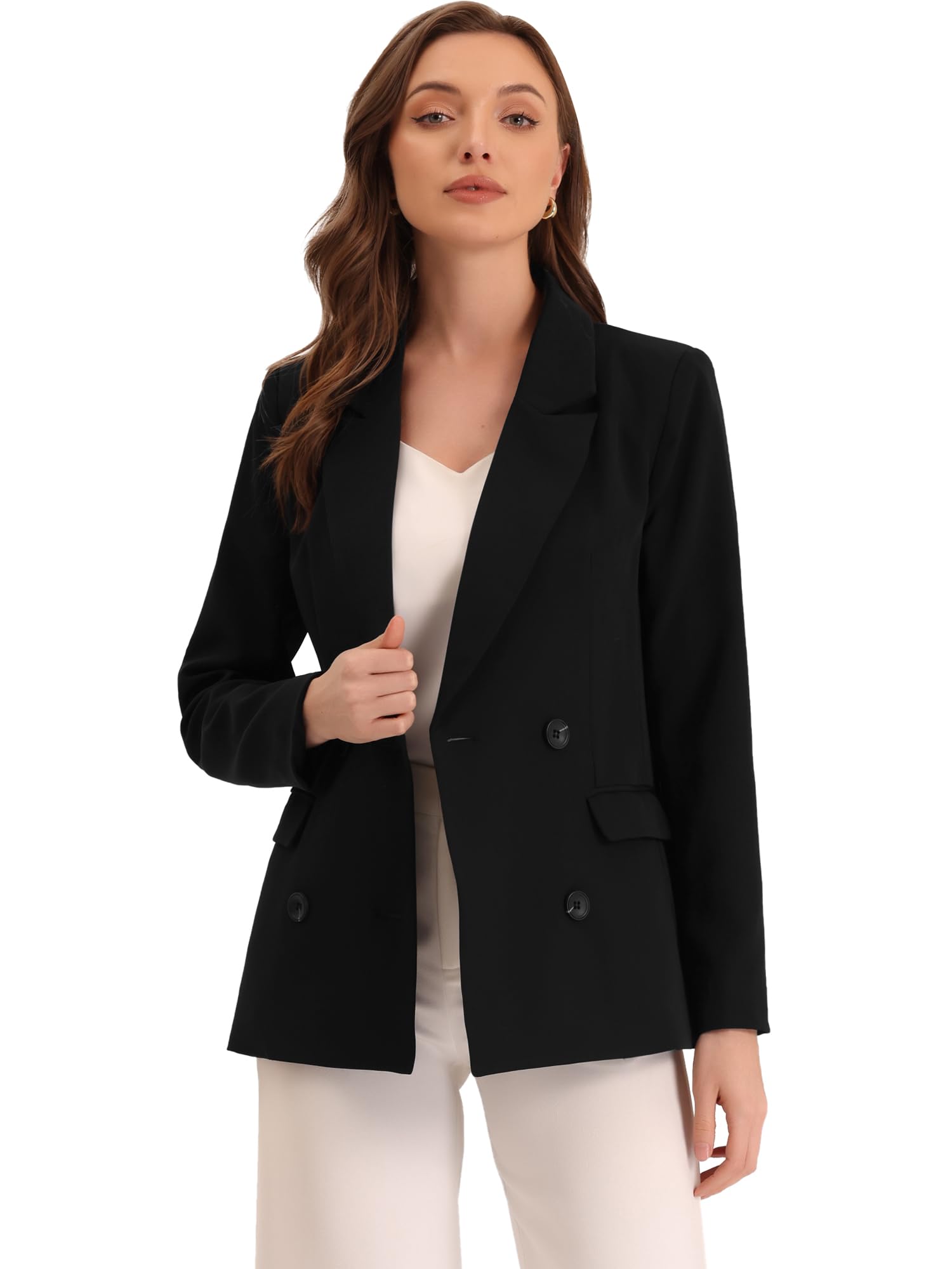 Allegra K Plaid Blazer Plaid Blazer Donna